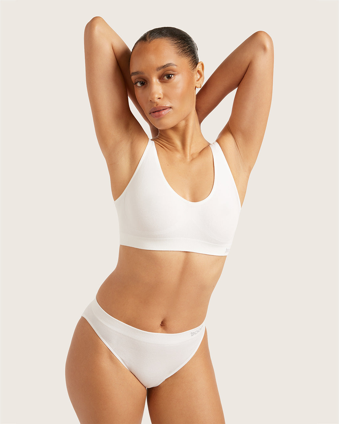 Seamfree Crop Bra - White