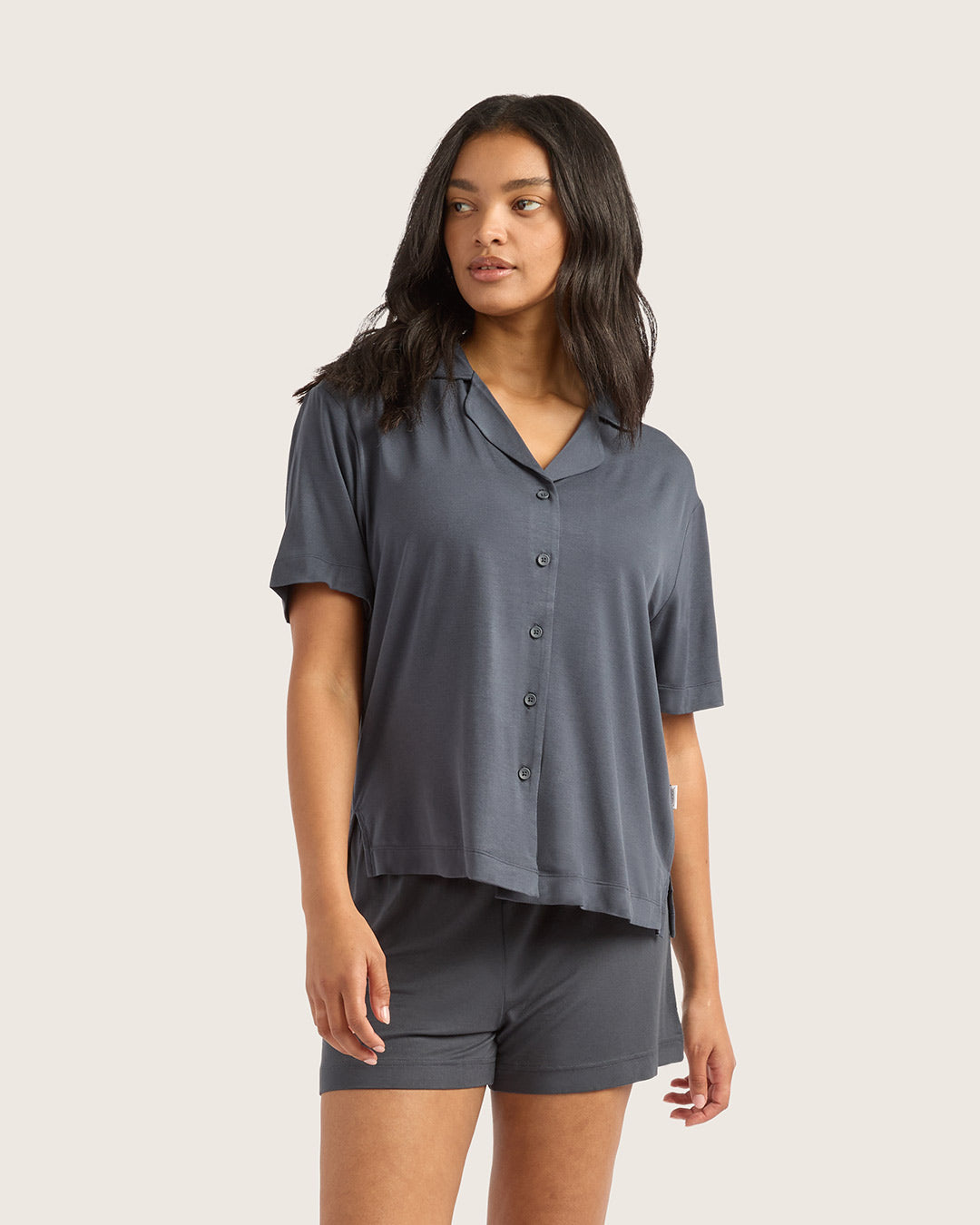 Goodnight Short Sleeve Sleep Shirt - Storm