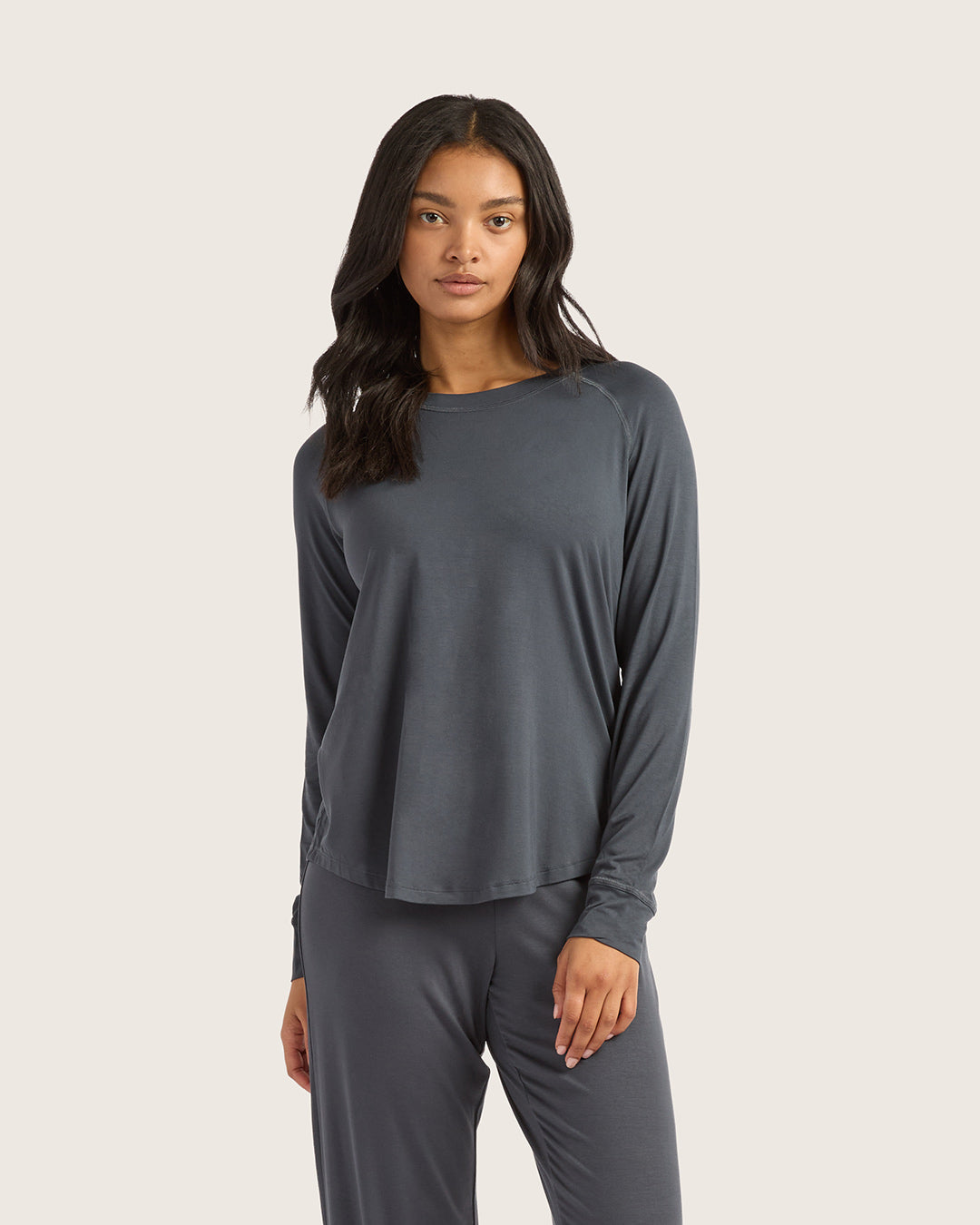 Goodnight Raglan Sleep Top - Storm