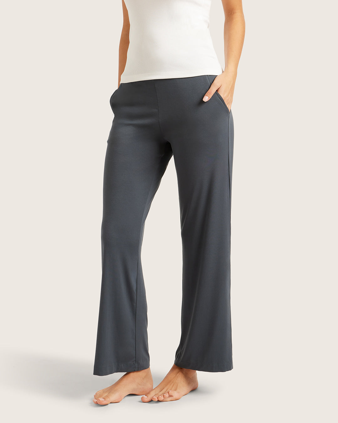 Downtime Wide Leg Lounge Pants - Storm