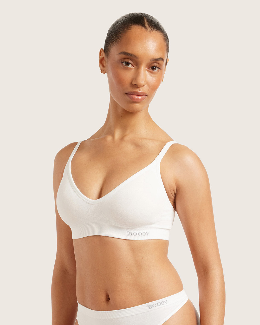 Wireless T-Shirt Bra - White