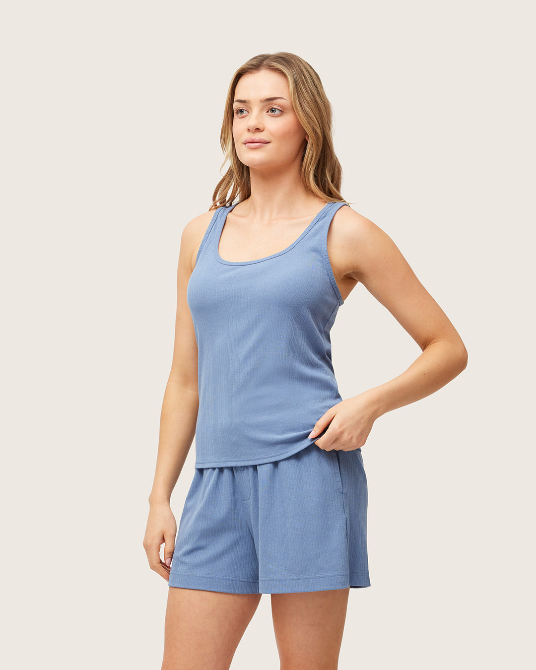 Lounge Tank Top - Steel Blue