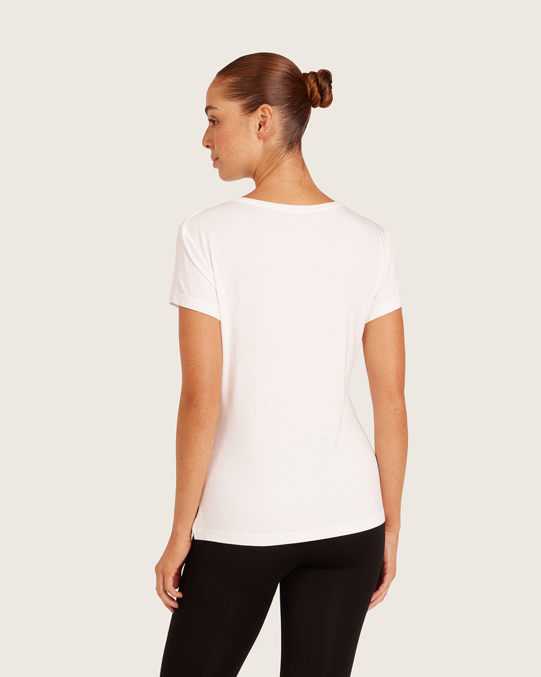 Women's Base Layer V-Neck T-Shirt - White