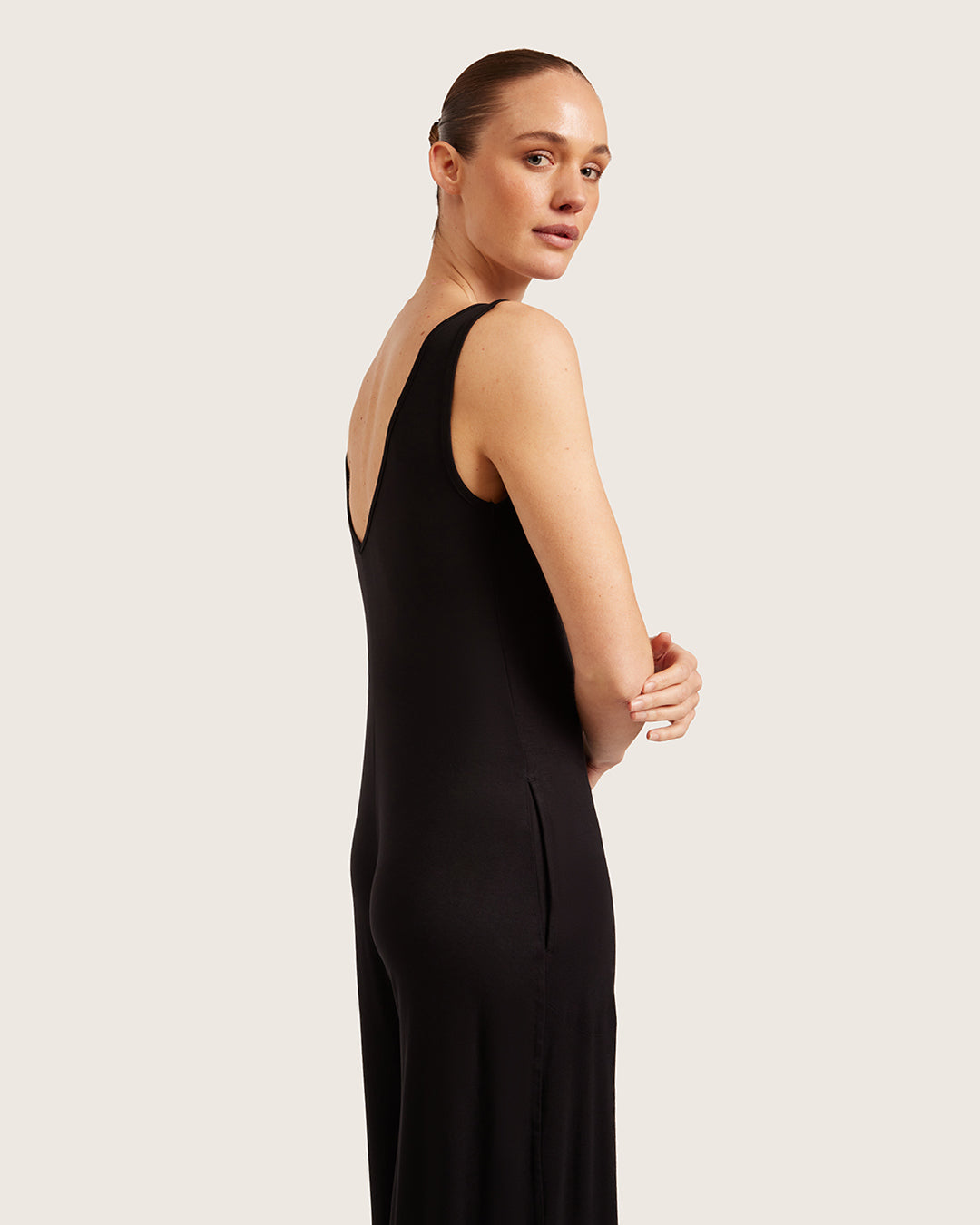 Long Jumpsuit - Black